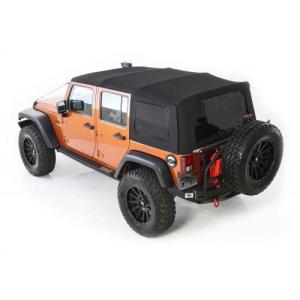 Smittybilt Premium Replacement Canvas Soft Top with Tinted Windows for 2007-2017 Jeep Wrangler Unlimited 4 Door