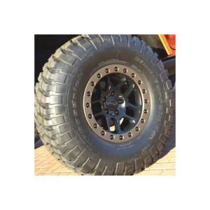 17×8″ Cast Aluminum Wheel w/ 12 mm Offset Black/Silver 2007-2016 Jeep Wrangler JK &amp Unlimited