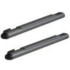 Aluminum Tubular Side Step Pair Kit Satin Black 2007-2016 Jeep Wrangler JK