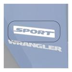 Sport Decal Silver 2007-2016 Jeep Wrangler JK & Wrangler Unlimited JK