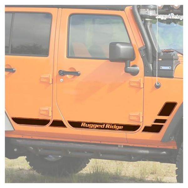 SIDE DECALS PAIR RUGGED RIDGE 07-16 JEEP WRANGLER JK