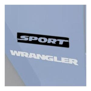 Sport Decal Black 2007-2016 Jeep Wrangler JK & Wrangler Unlimited JK