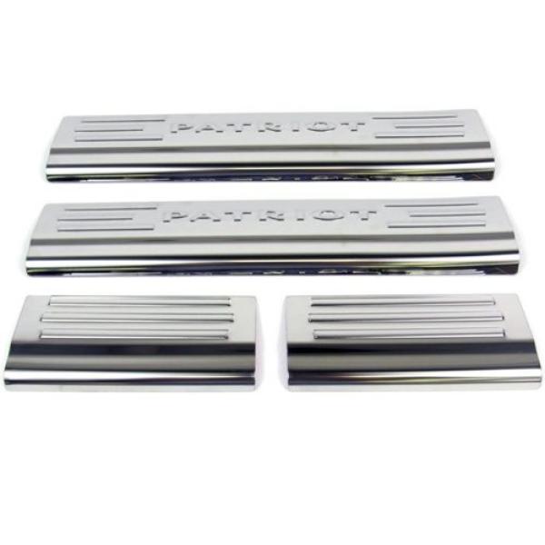Door Sill Entry Guard Set of 4 Stainless Steel 2007-2016 Jeep Patriot ...