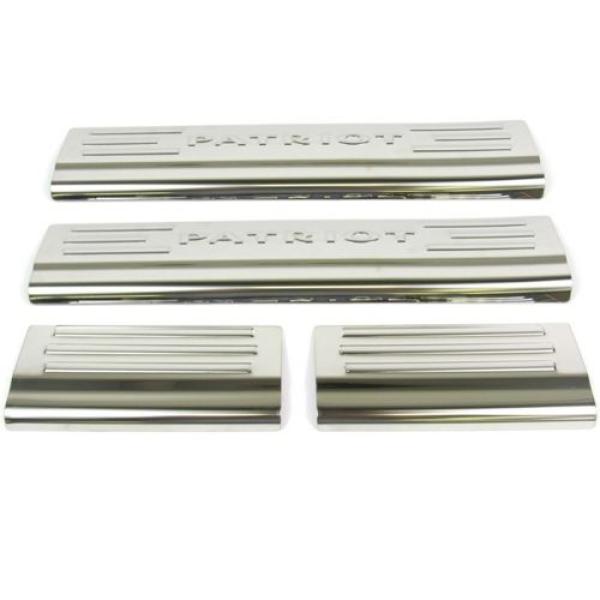 Door Sill Entry Guard Set of 4 Chrome 2007-2016 Jeep Patriot MK & Compass MK