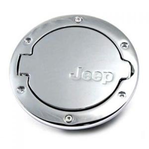 Non-Locking Fuel Door w/ Jeep Logo Chrome