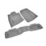All Terrain Front and Rear Floor Liner Kit Gray 2011-2017 Jeep Grand Cherokee WK