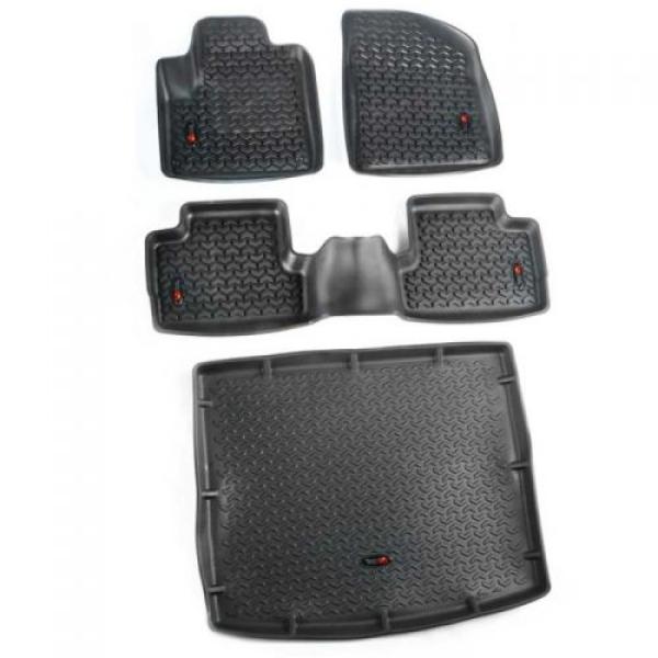 All Terrain Floor Liner Kit Black (4 Piece) 2014-2015 Jeep Cherokee KL