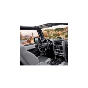 Interior Trim Kit Full Door with Power Window  Brushed Silver 2007-2010 Jeep Wrangler JK &amp Unlimited