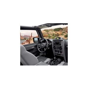 Interior Trim Kit Full Door with Manual Window Carbon Fiber 2007-2010 Jeep Wrangler JK &amp Unlimited