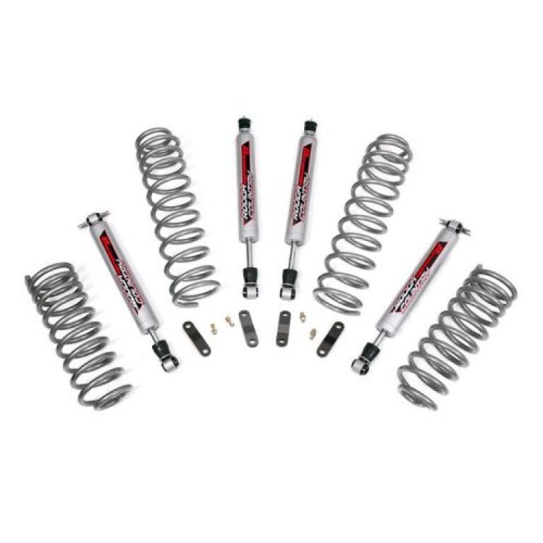 2.5IN JEEP SUSPENSION LIFT KIT PERFORMANCE 2.2 SHOCKS 20072017 JEEP