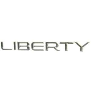 Liberty Nameplate Silver 2002-2004 Jeep Liberty KJ