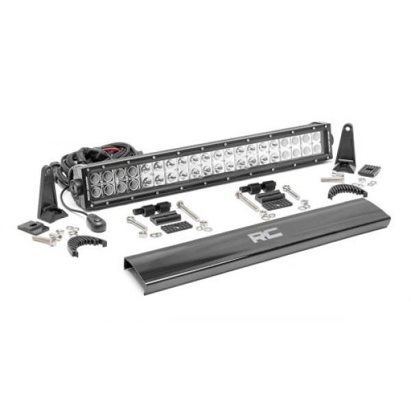 Rough Country Cree LED Lights Bar 20" Dual Row Chrome Series Somar