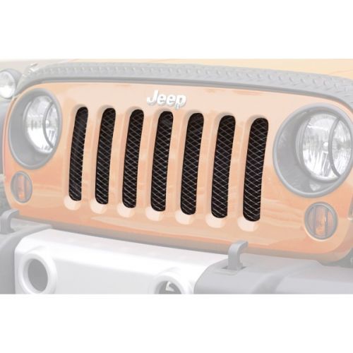 Mesh Grille Insert in Gloss Black for Jeep Wrangler JK 20072018