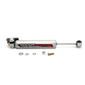 Rough Contry Performance 2.2 Steering Stabilizer with Relocation Bracket 2007-2017 Jeep Wrangler JK &amp Unlimited JK