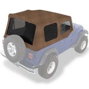 XHD Replacement Soft Top w/ Door Skins &amp Tinted Windows Spice 1988-1995 Jeep Wrangler YJ