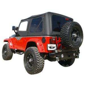 Factory Replacement Soft Top with Soft Upper Doors & Tinted Windows - 1997-2006 Jeep Wrangler TJ - Rampage