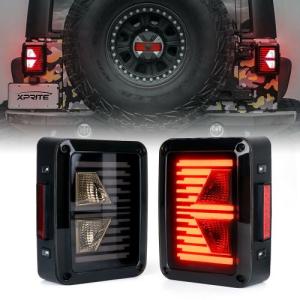 Black G6 LED Linear Tail Light with Clear Lens For Jeep Wrangler JK JKU