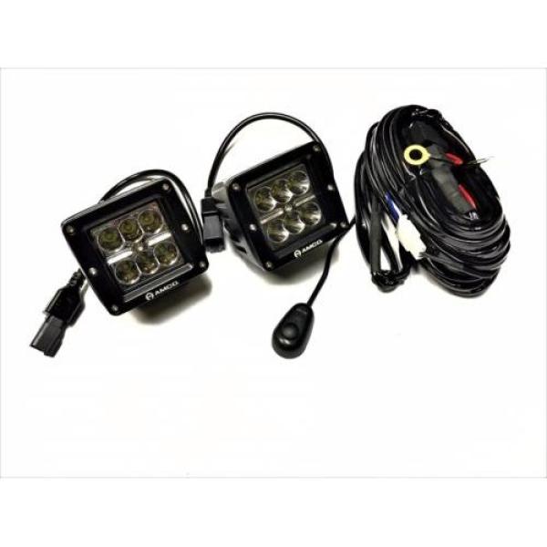 AMCO 2-INCH SQUARE CREE LED LIGHTS - WITH HARNESS