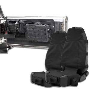 G.E.A.R. Black Front Seat Covers and Tailgate Cover from Smittybilt