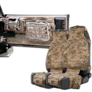 G.E.A.R. Digital Camo Front Seat Covers and Tailgate Cover from Smittybilt