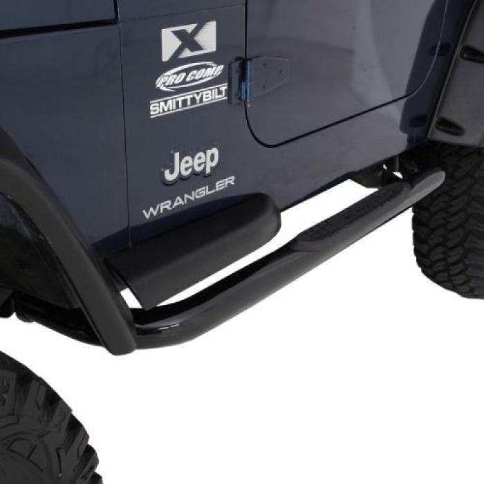 3" Sure Step Side Bars Gloss Black 20072016 Jeep Wrangler JK