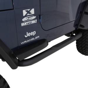3" Sure Step Side Bars Pair Textured Black  2007-2016 Jeep Wrangler JK 2-Door Only