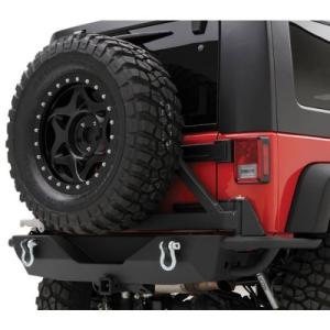 SRC Rear Bumper W/ Tire Carrier and 3/4″ D-Ring Mounts 2007-2018 Jeep Wrangler JK &amp Unlimited