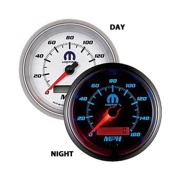 Speedometer In-Dash Full SweepE lectronic 3 3/8" White Dial 0-160 MPH Range