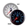 Tachometer In-Dash Mount Full Sweep Electronic 3 3/8" White Dial 0-10000 RPM Range