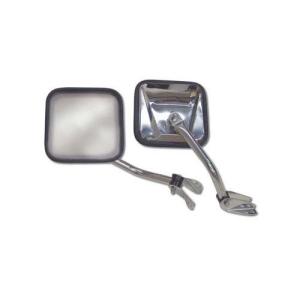 Mirror Set in Stainless Steel for 1955-1986 Jeep CJ