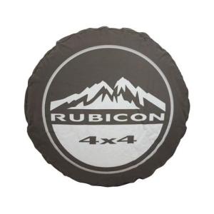 MOPAR Tire Cover Cloth Khaki Denim with Rubicon Logo Size LT255/75R17