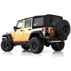 Premium OEM Replacement Canvas Soft Top with Tinted Windows - Black Diamond from SmittyBilt for