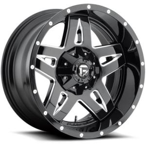 Fuel Full Blown Series Wheel – 20″x10″ – Bolt Pattern 5×4.5″ and 5×5″ – Backspacing 4.5″ – Offset -24 – Gloss Black