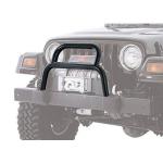 Tubular Grille Guard Warn for Factory Bumper Black 1997-2006 Jeep Wrangler TJ Unlimited TJ