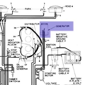 FACTORY REBUILT GENERATOR 6 VOLT
FITS 53-71 CJ-3B, 5