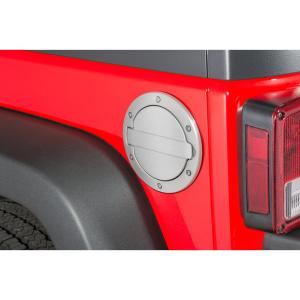 Fuel Door in Brushed Aluminum for 07-18 Jeep Wrangler JK