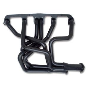 Header with Dual Outlet in Black for Jeep CJ-5, CJ-7 & CJ-8 72-86