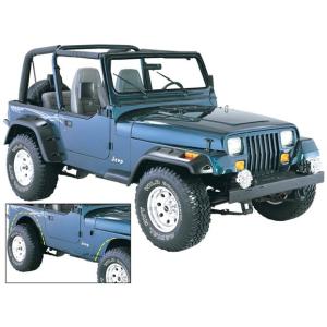 Cut-Out Fender Flares for 87-95 Jeep Wrangler YJ