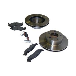 Front Disc Brake Service Kit for 87-89 Jeep Wrangler YJ and 84-89 Cherokee XJ & Comanche MJ with 4WD