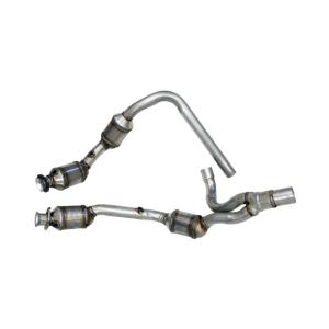 Front Exhaust Pipe with 4 catalytic Converters for 07-09 Jeep Wrangler JK with 3.8L Engine