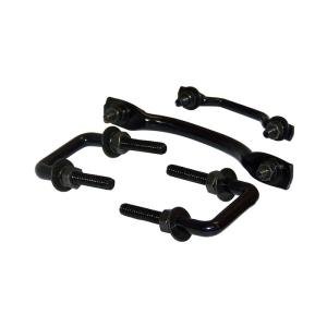 Windshield Hold-Down Set in Black for Jeep CJ and YJ 1955-1995