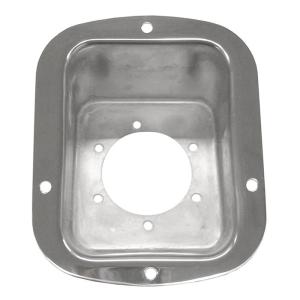 Gas Filler Bezel in Stainless Steel for 77-95 Jeep CJ and Wrangler YJ