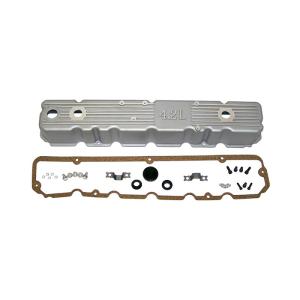 Aluminum Valve Cover Kit in Bare Aluminum for 1981-1986 Jeep CJ Series with 4.2L 6 Cylinder Engine