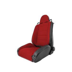 RECLINABLE XHD OFFROAD RACING SEAT, RED VINYL FOR JEEP JT 97-02