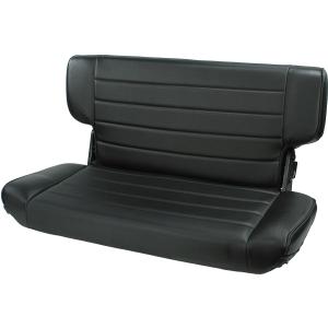 Fold & Tumble Black Denim Vinyl Rear Seat for 97-02 Jeep TJ