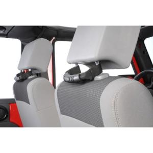 Rear Seat Grab Handles in Black for Jeep JK, JL and JT 07-22