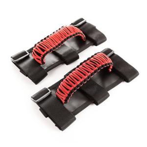 Paracord Grab Handles in Red for Jeep & JT 1997-2023