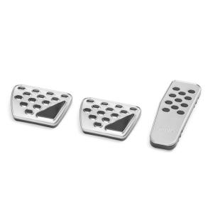 Brushed Pedal Pads for Jeep JL and JT 18-UP with Manual Transmission