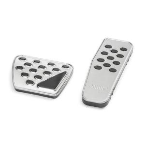 Brushed Pedal Pads for Jeep JL and JT 18-UP with Automatic Transmission