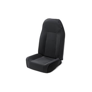 High-Back Bucket Seat in Black Denim for 76-02 Jeep CJ, YJ & TJ